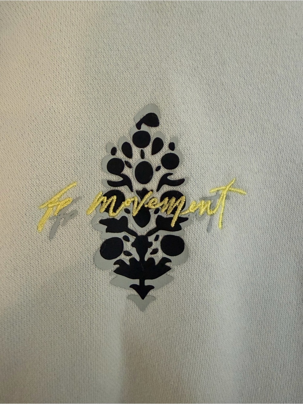FP Movement by Free People Light Blue Pullover Hoodie with Embroidered Chest - Picture 4 of 5